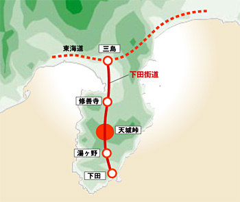 下田街道の地図